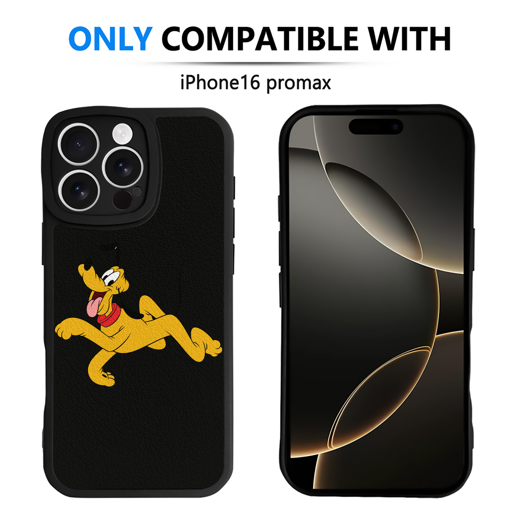 （画像用） ミッキーマウス Mickey Mouse 【iPhone 16シリーズ対応】シリコンスマホケース（レザー調） 材質：シリコン